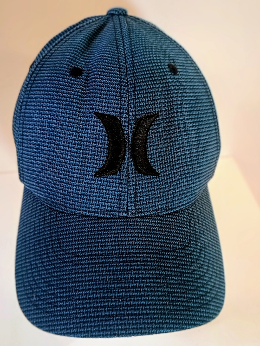 Hurley Navy Blue Textured Cap with Black Logo